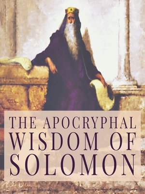cover image of The Apocryphal Wisdom of Solomon